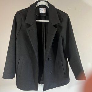 Old Navy Women's Black Peacoat Like New